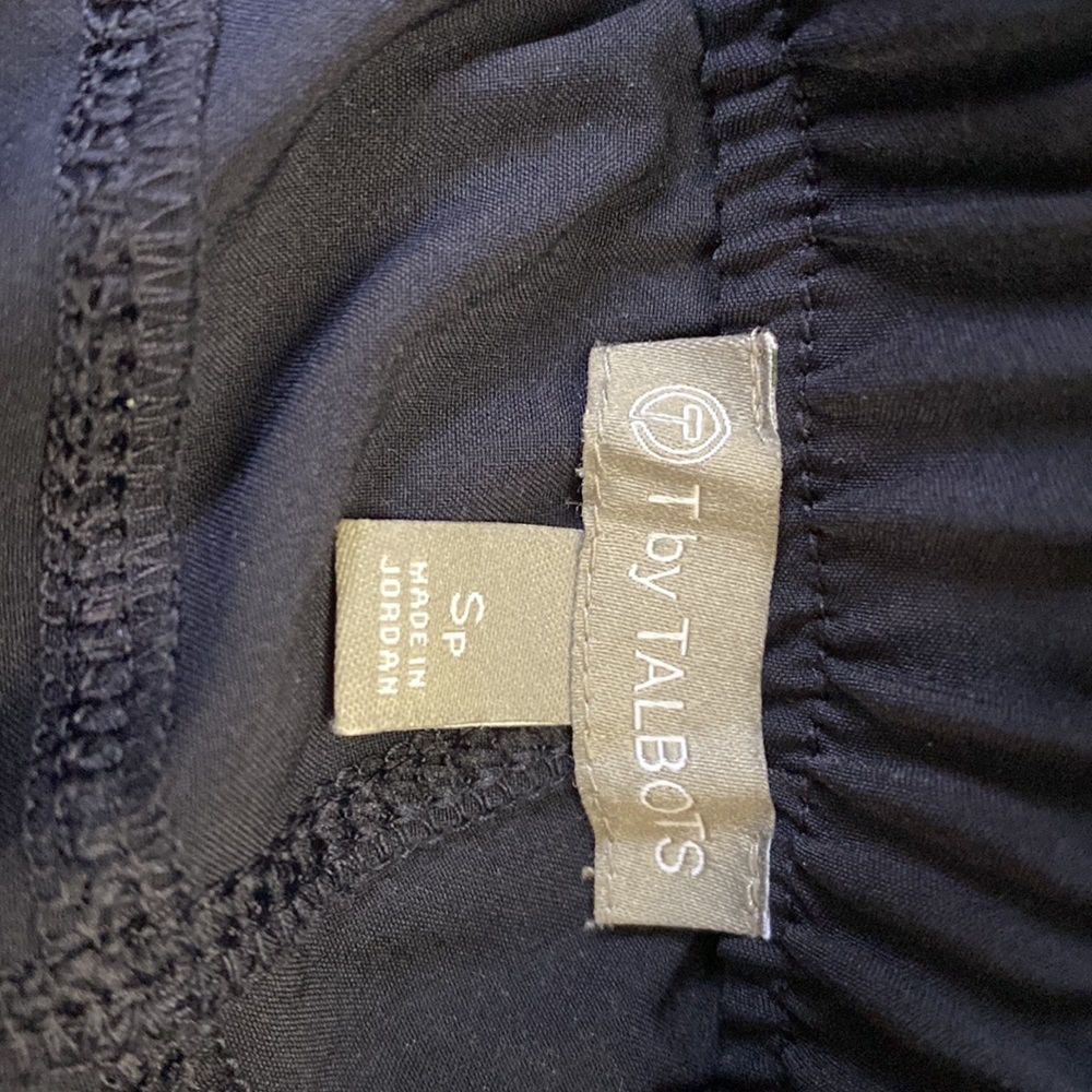 T by Talbots ladies crop polyester/spandex cropped pull on pant